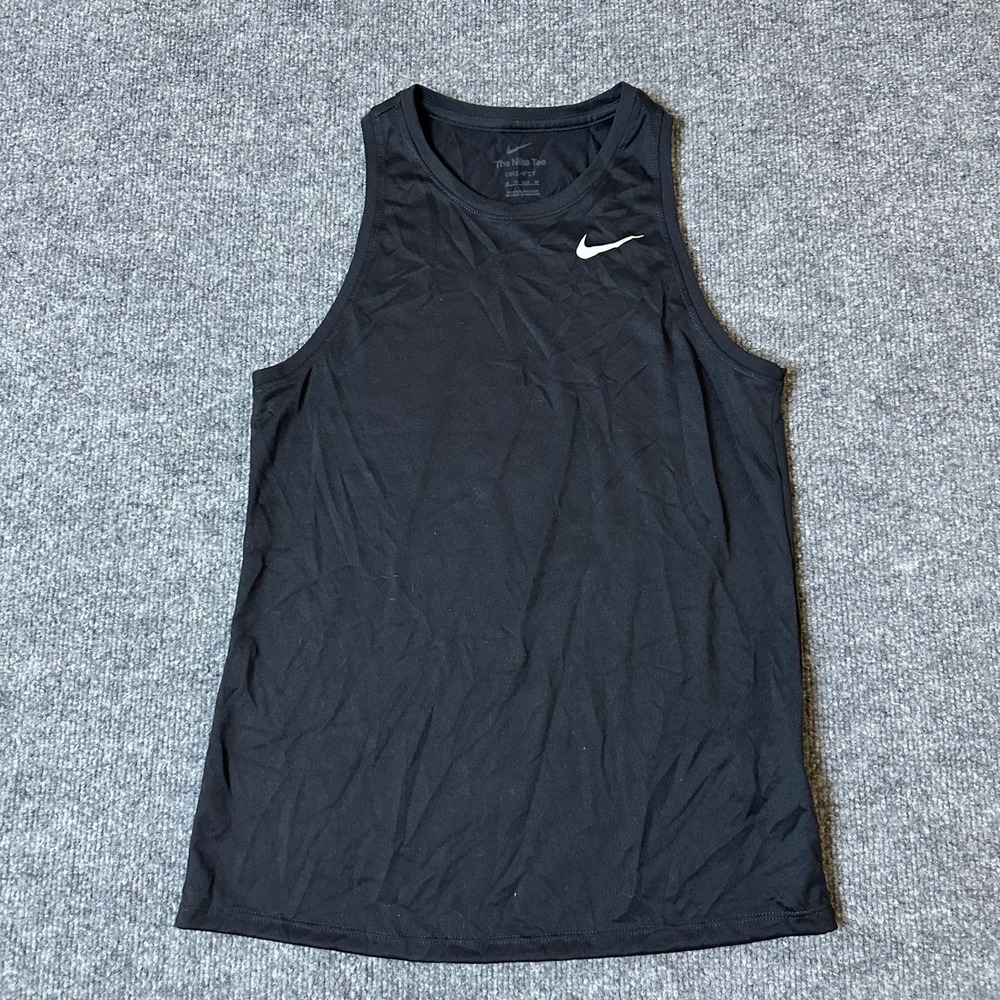 Nike Tank Top Womens Size XS Black Dri-Fit Athletic Workout Sleeveless Gym Shirt